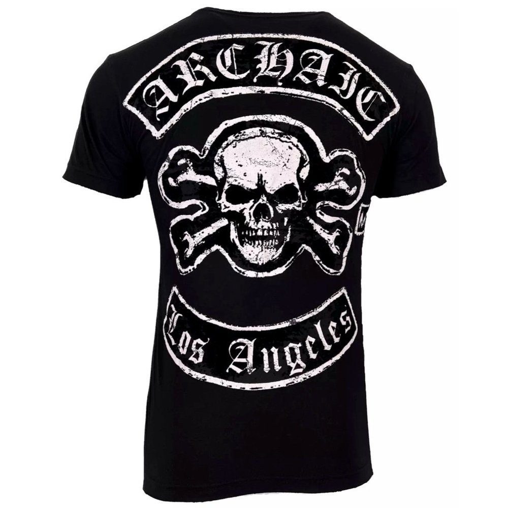 Archaic Affliction Men's T-Shirt Short Sleeve KING Cross Biker - Picture 9 of 9
